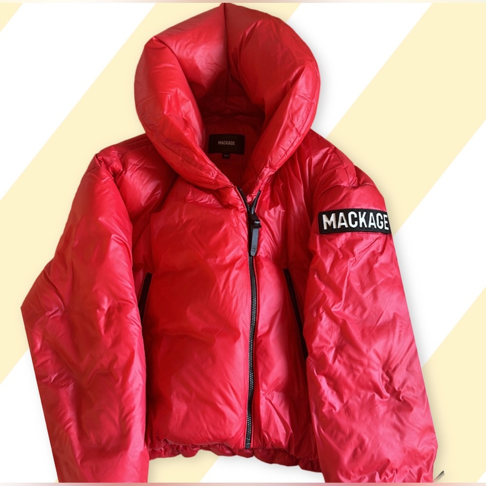 Red lightweight Mackage women’s coat..worn 4 times